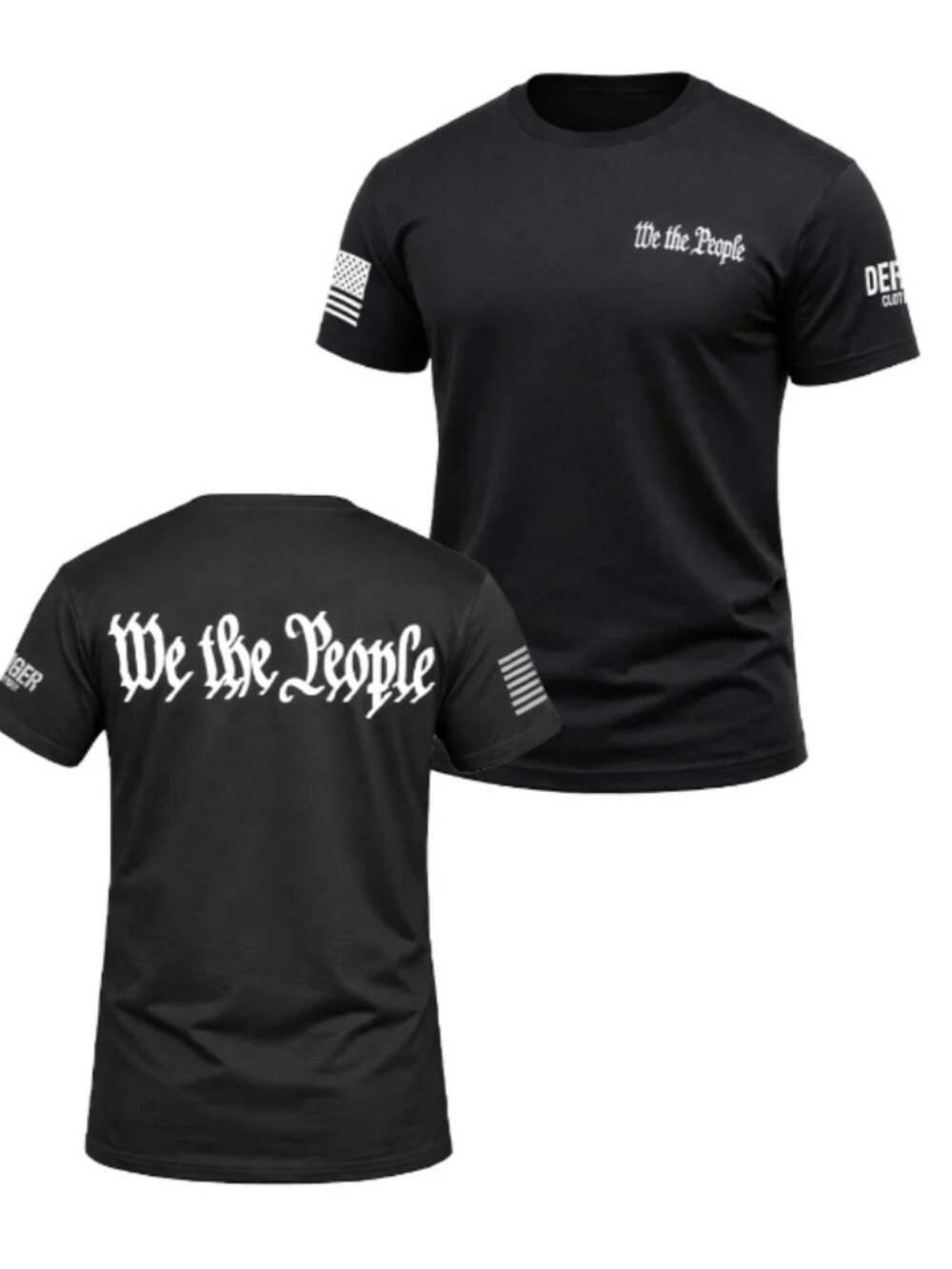 Mens Black We the People T-Shirt